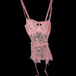 VS Pink Lace Chemise
